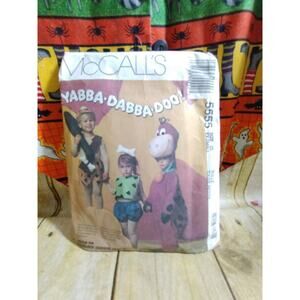 McCall’s Pattern #5555 Child’s Flintstone Character Costumes SZ 2 Ex Small